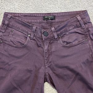 Karl Lagerfeld Jeans made in Italy in 27/34, Size 27 w/ 34” inseam, Plum Purple